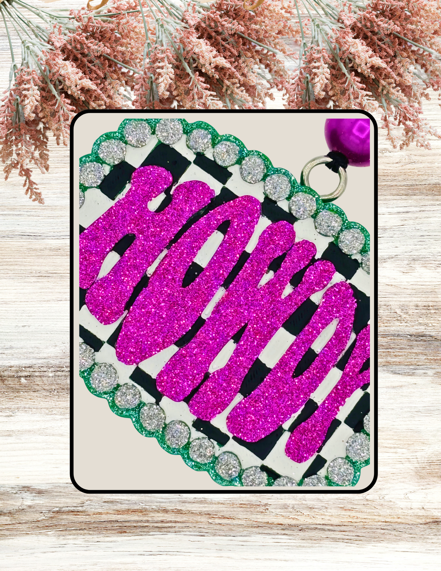 Freshie Checkered Howdy Magenta