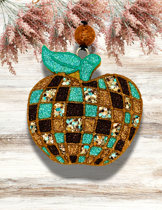 Freshie Disco Apple Gold Teal