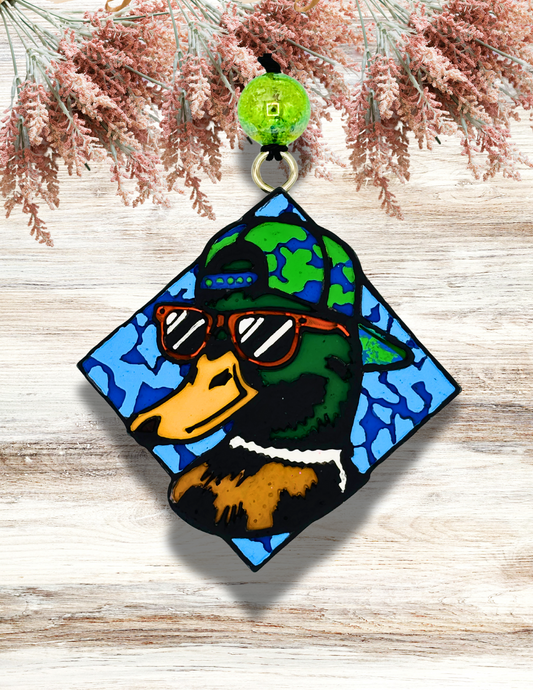 Freshie Duck Blue Green Camo