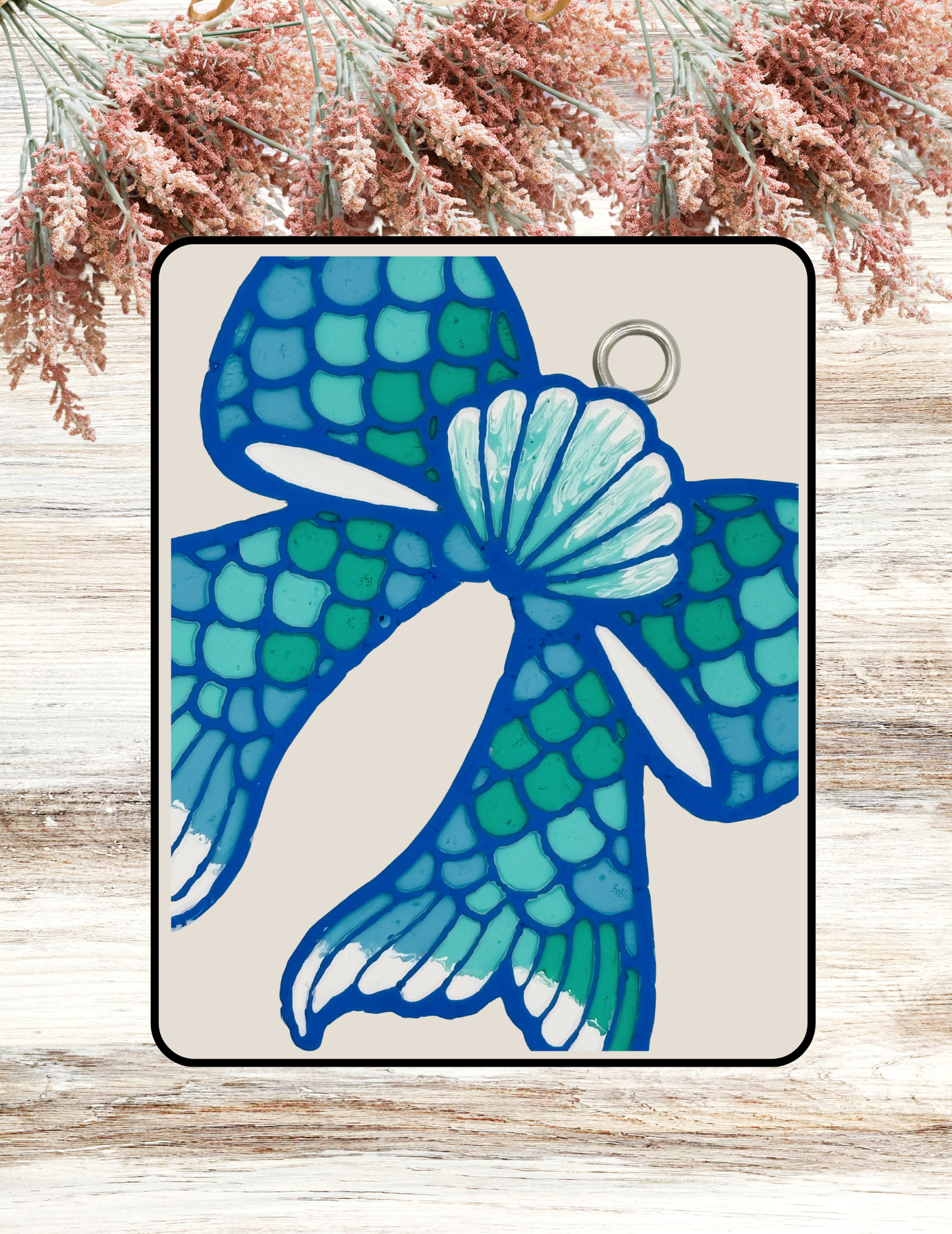 Freshie Mermaid Scales Bow Teal