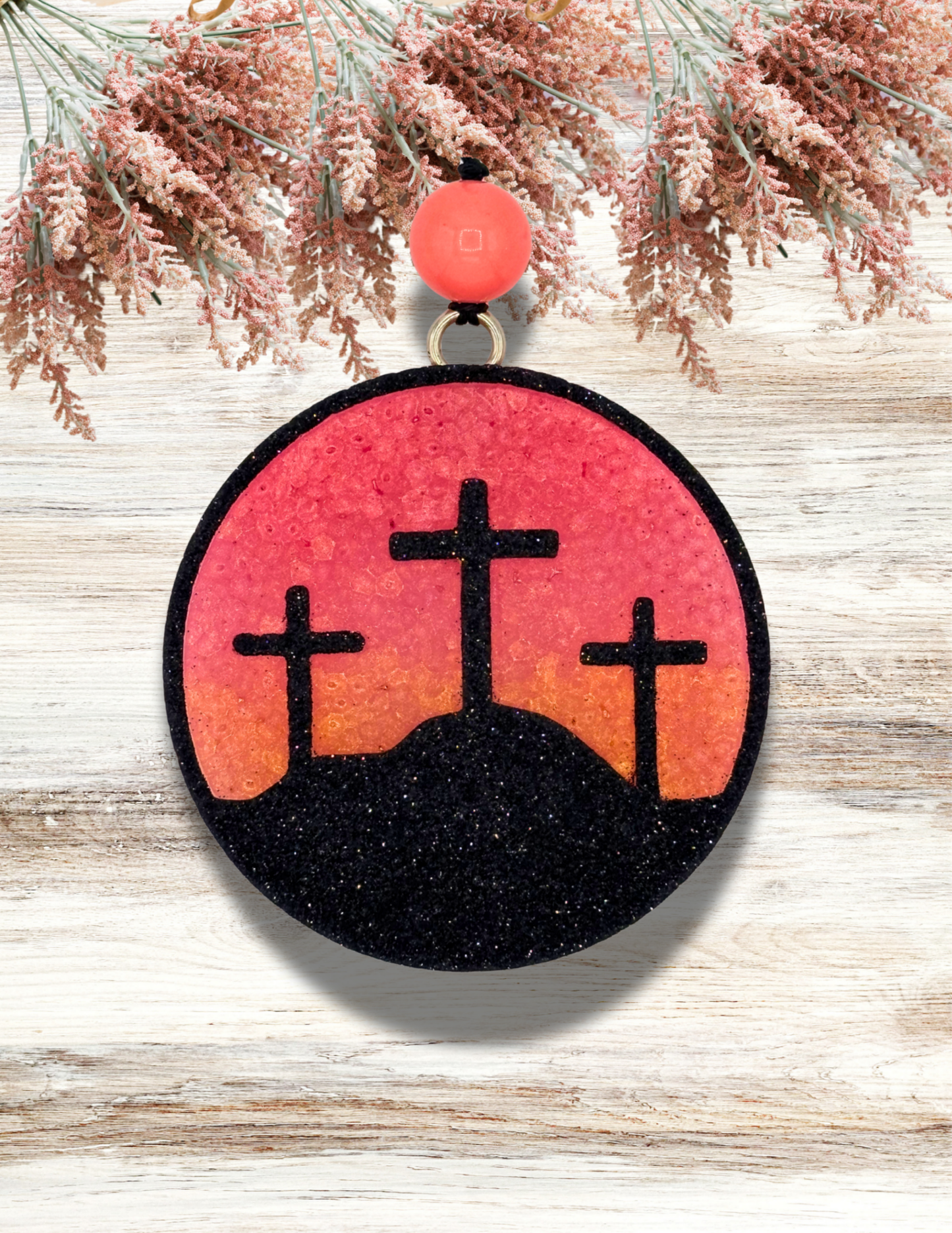 Freshie Three Crosses Sunset Round