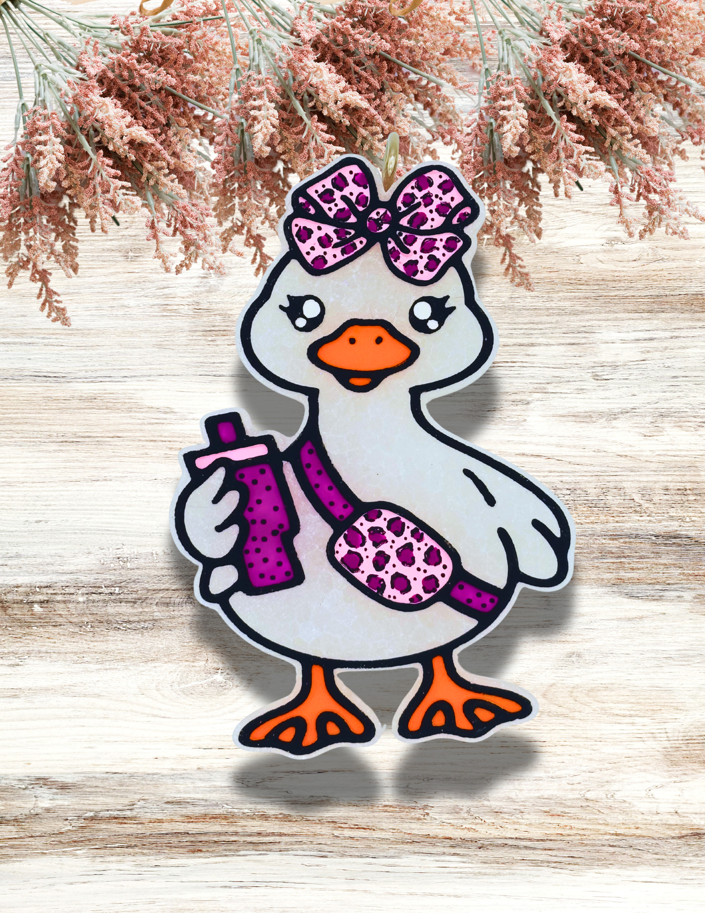Freshie Girly Goose Purple Leopard