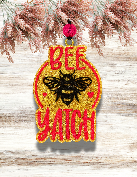 Freshie Bee Yatch Yellow Pink