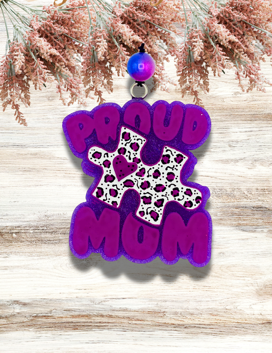 Freshie Proud Autism Mom Purple Leopard