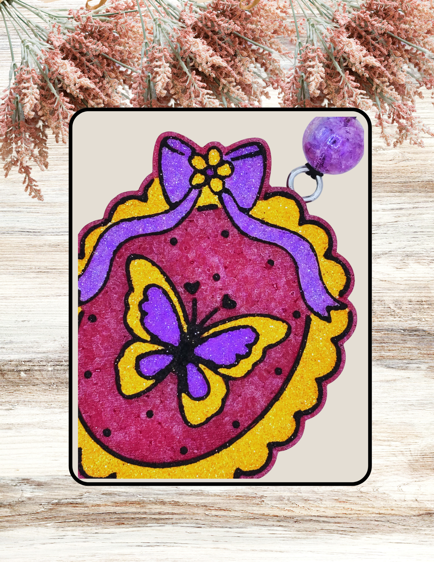 Freshie Butterfly Frame Yellow Purple