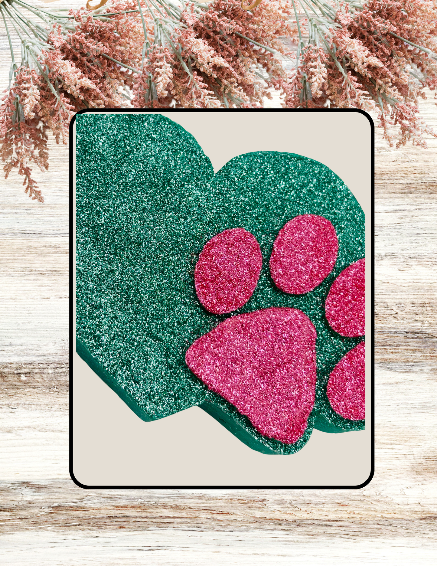 Freshie Paw Heart Teal & Pink