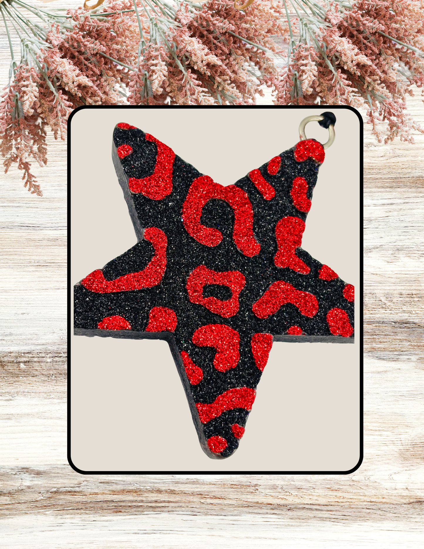 Freshie Leopard Star Black & Red