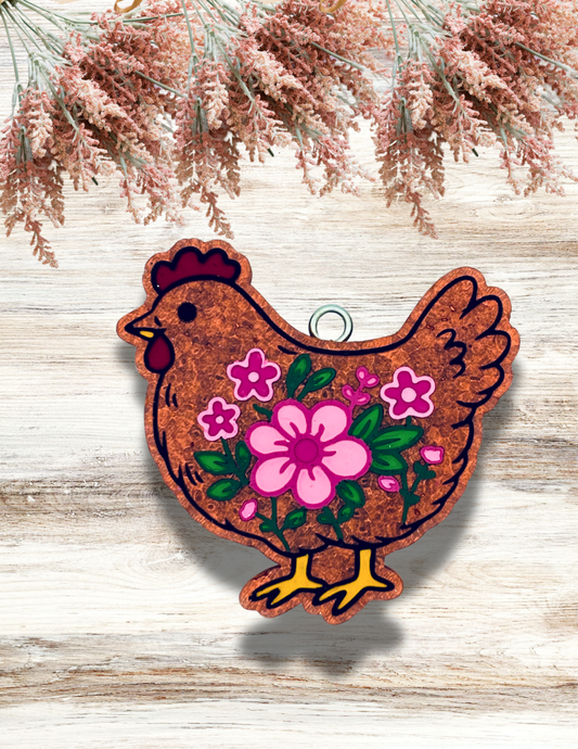 Freshie Floral Hen Pink