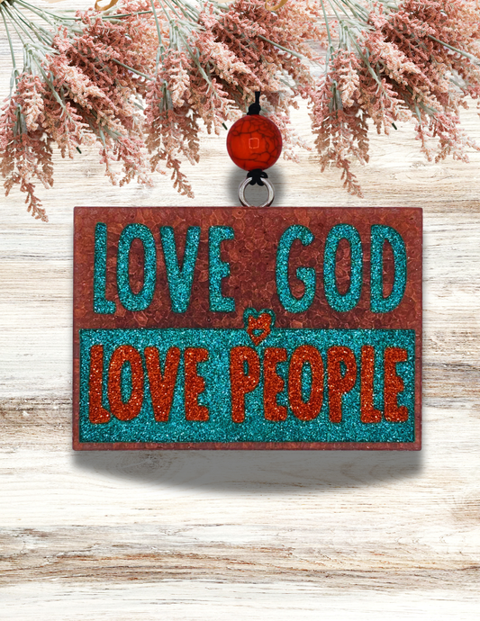 Freshie Love God Love People Copper Teal