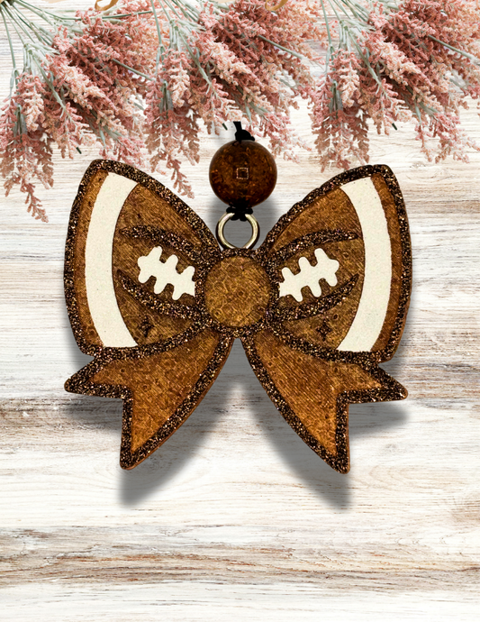 Freshie Football Bow Brown
