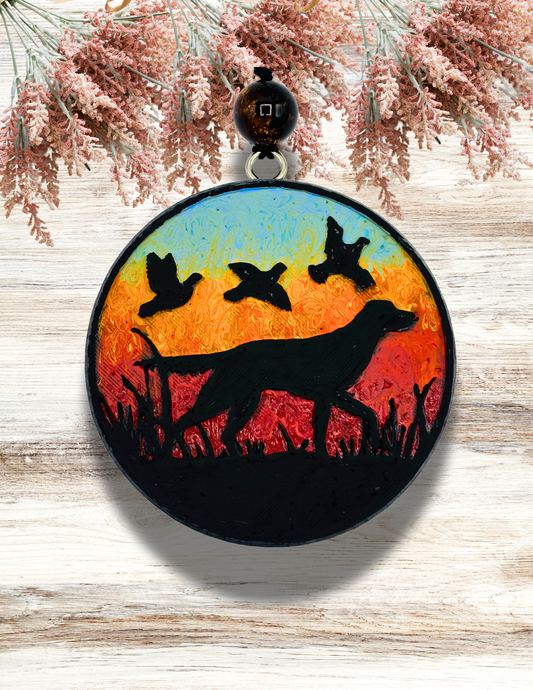 Freshie Hunting Dog Sunset Blue