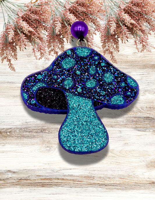 Freshie Mushroom Lg Purple & Turquoise