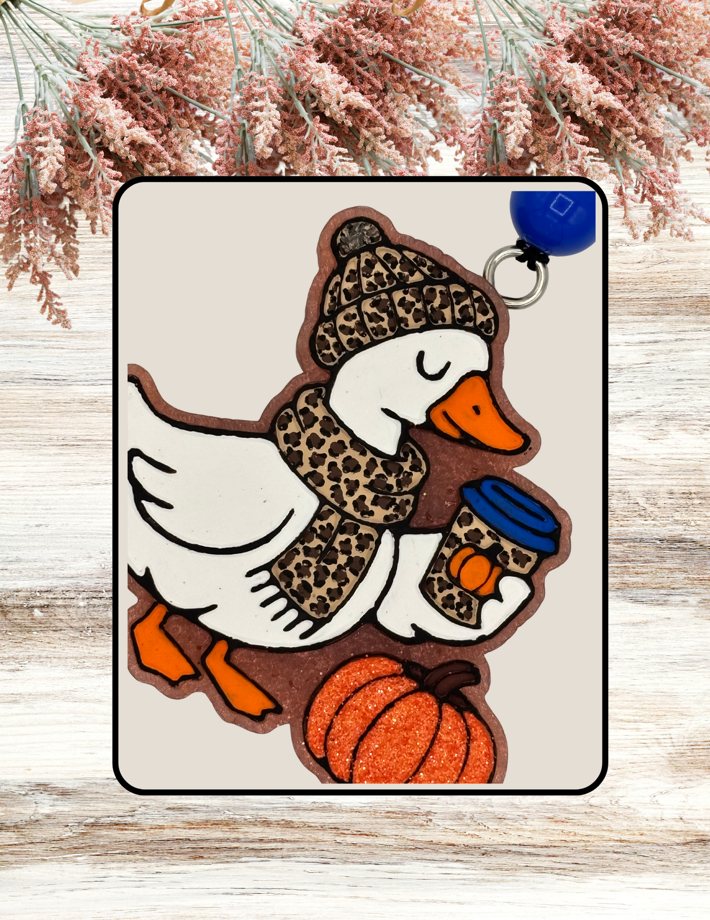 Freshie Goose Latte Pumpkin Leopard Blue