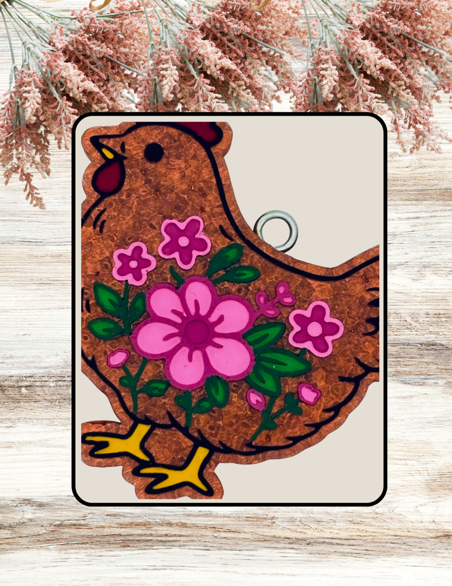 Freshie Floral Hen Pink