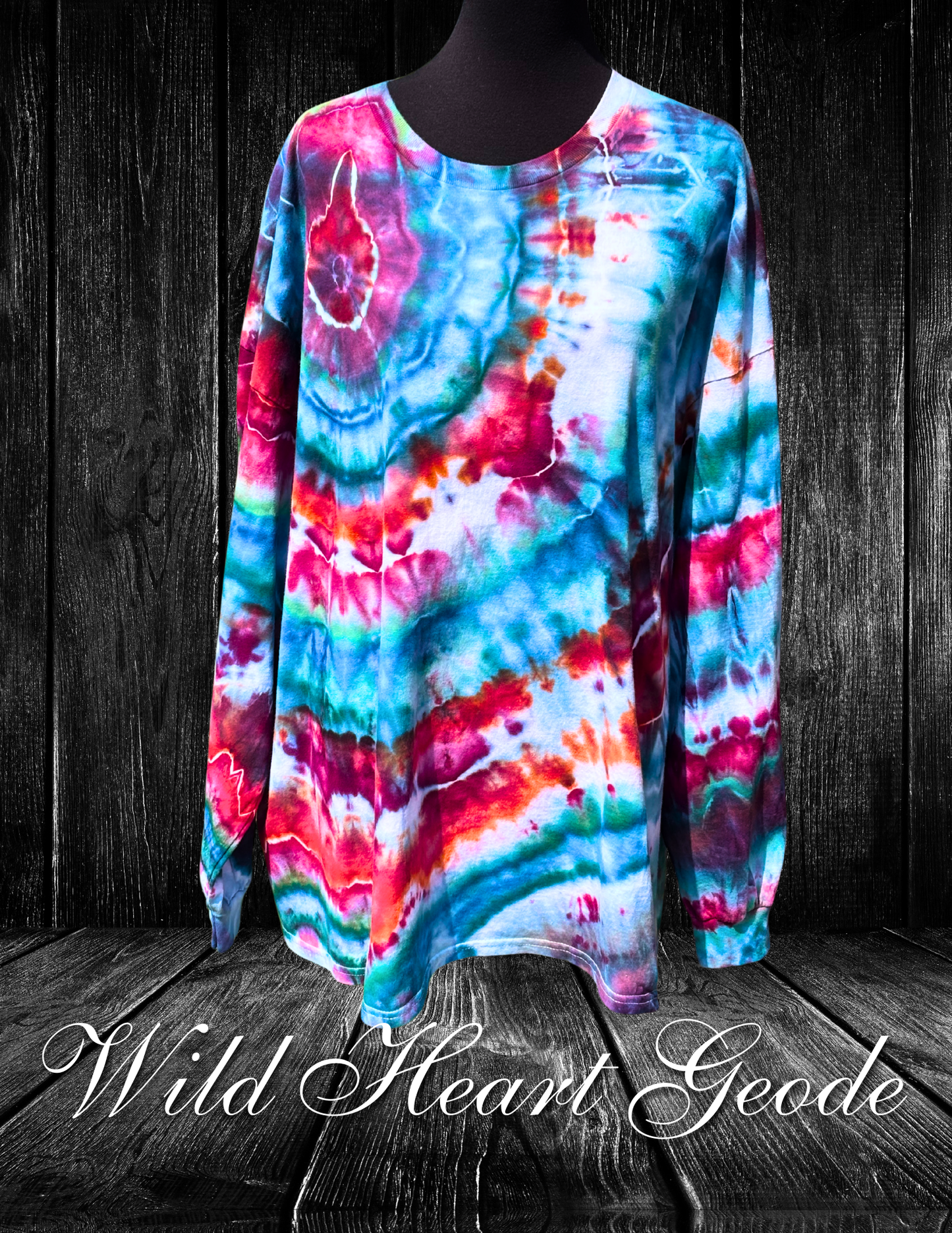 4X-Wild Heart Geode LS T-Shirt