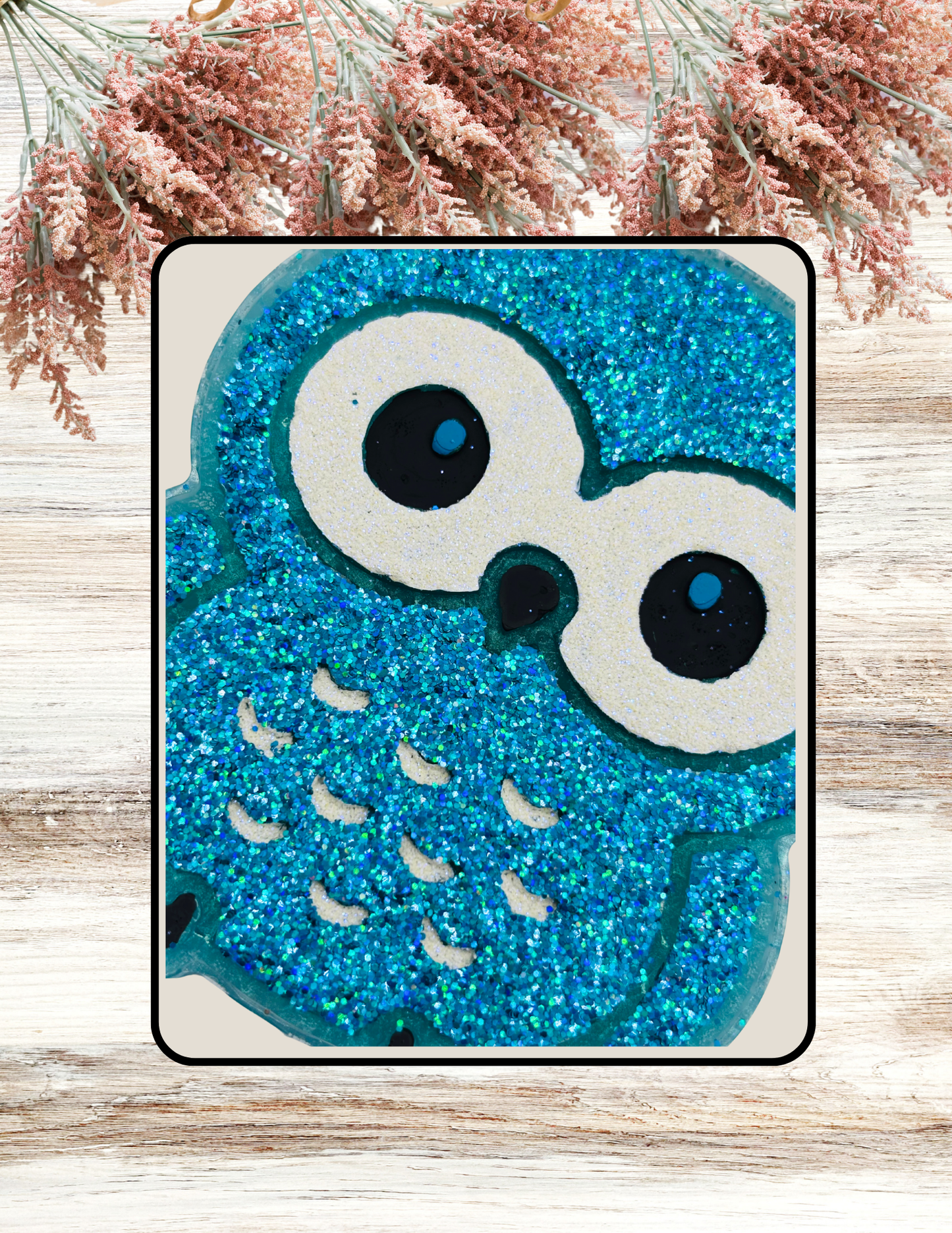 Freshie Cutie Owl Coral Turquoise