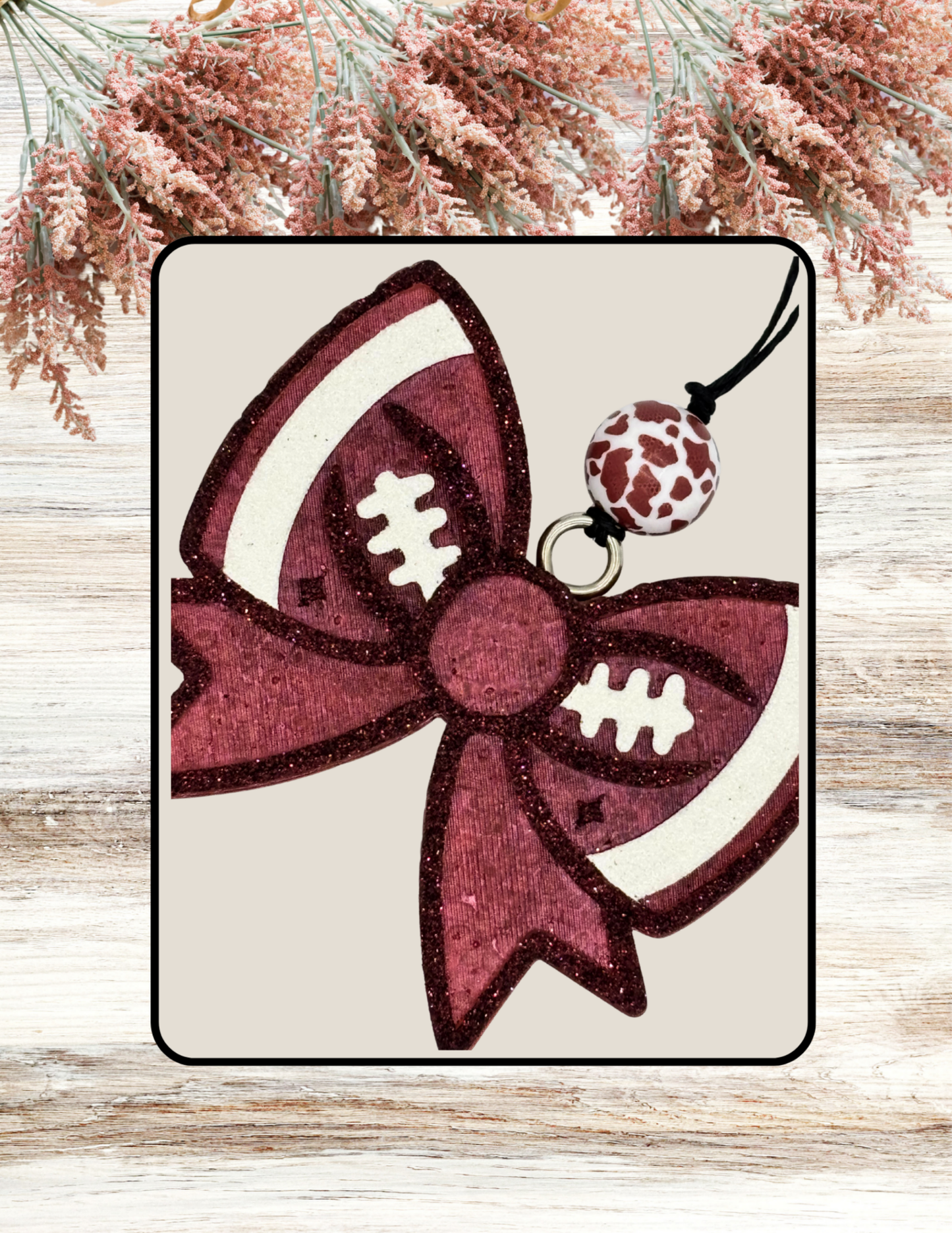 Freshie Football Bow Rust