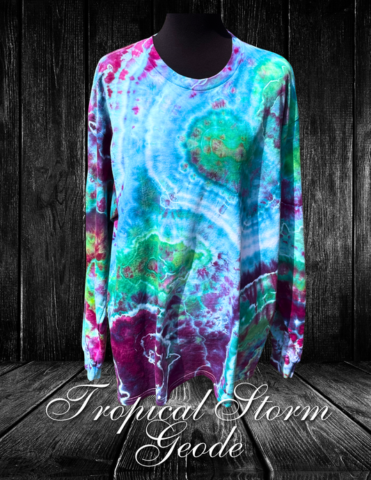 XL-Tropical Storm Geode LS T-Shirt