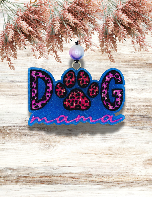 Freshie Dog Mama Leopard Pink Blue
