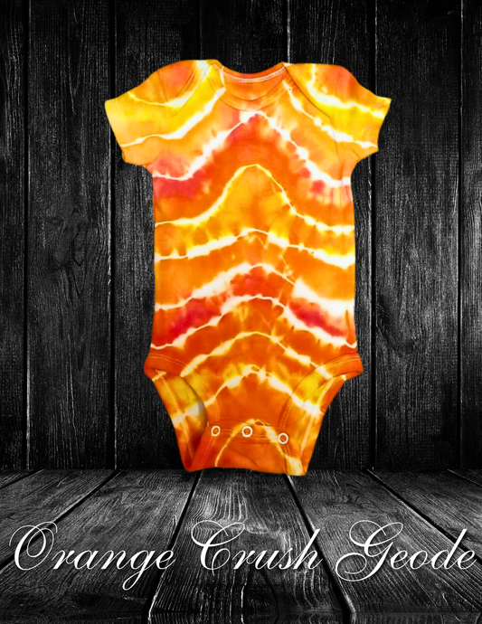 Orange Crush Geode Infant Onesie