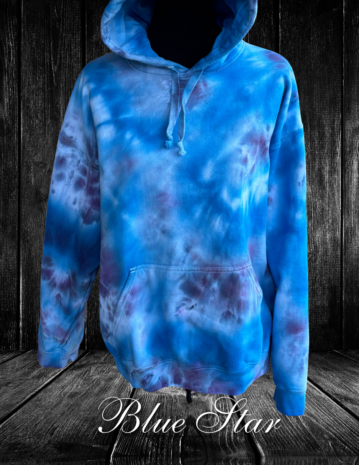 L-Blue Star Hoodie