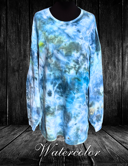 5X-Watercolor LS T-Shirt
