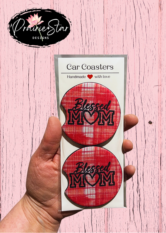 Car Coaster Blessed Mom 1