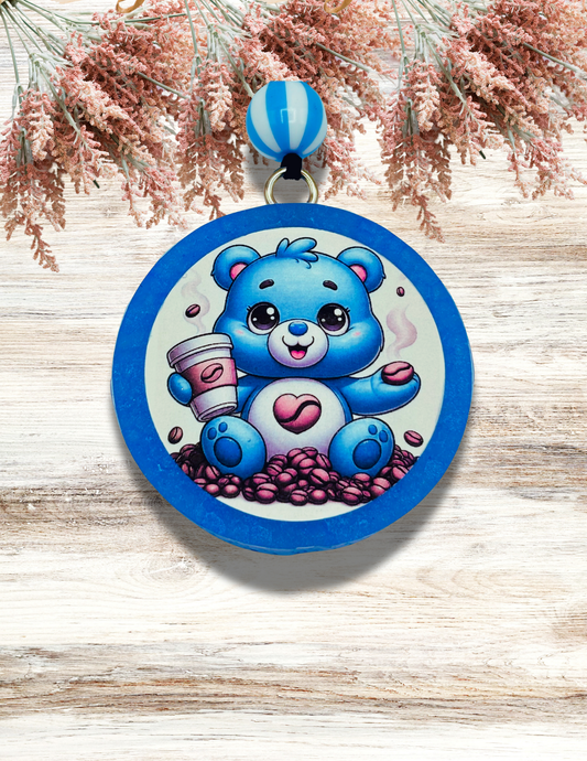 Freshie Round Coffee Care Bear