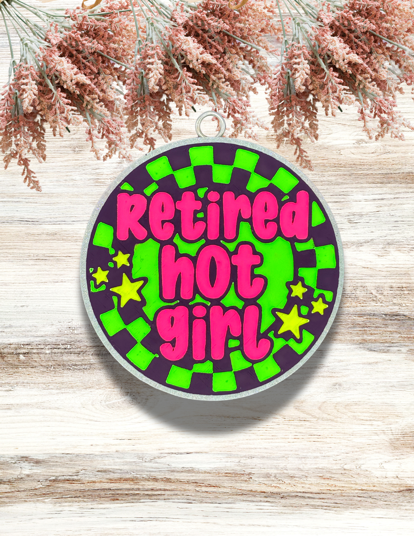 Freshie Retired Hot Girl Neon Green Pink