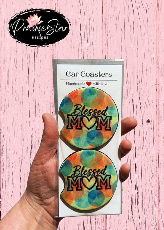 Car Coaster Blessed Mom 2