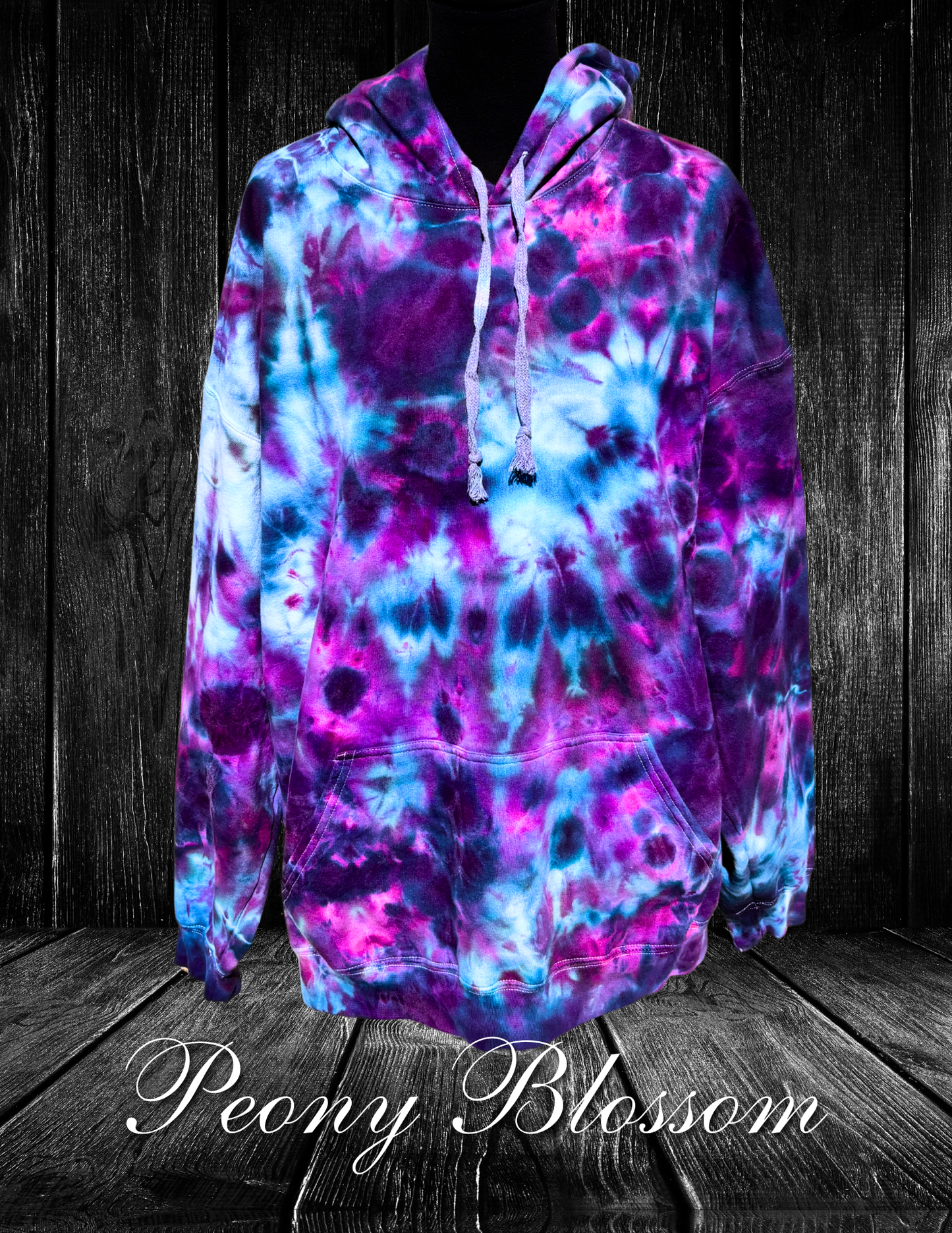 2X-Peony Blossom Hoodie
