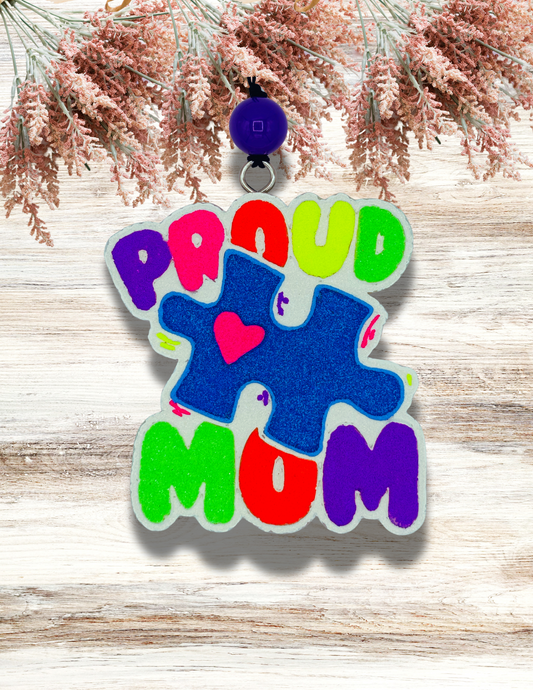 Freshie Proud Autism Mom Neon