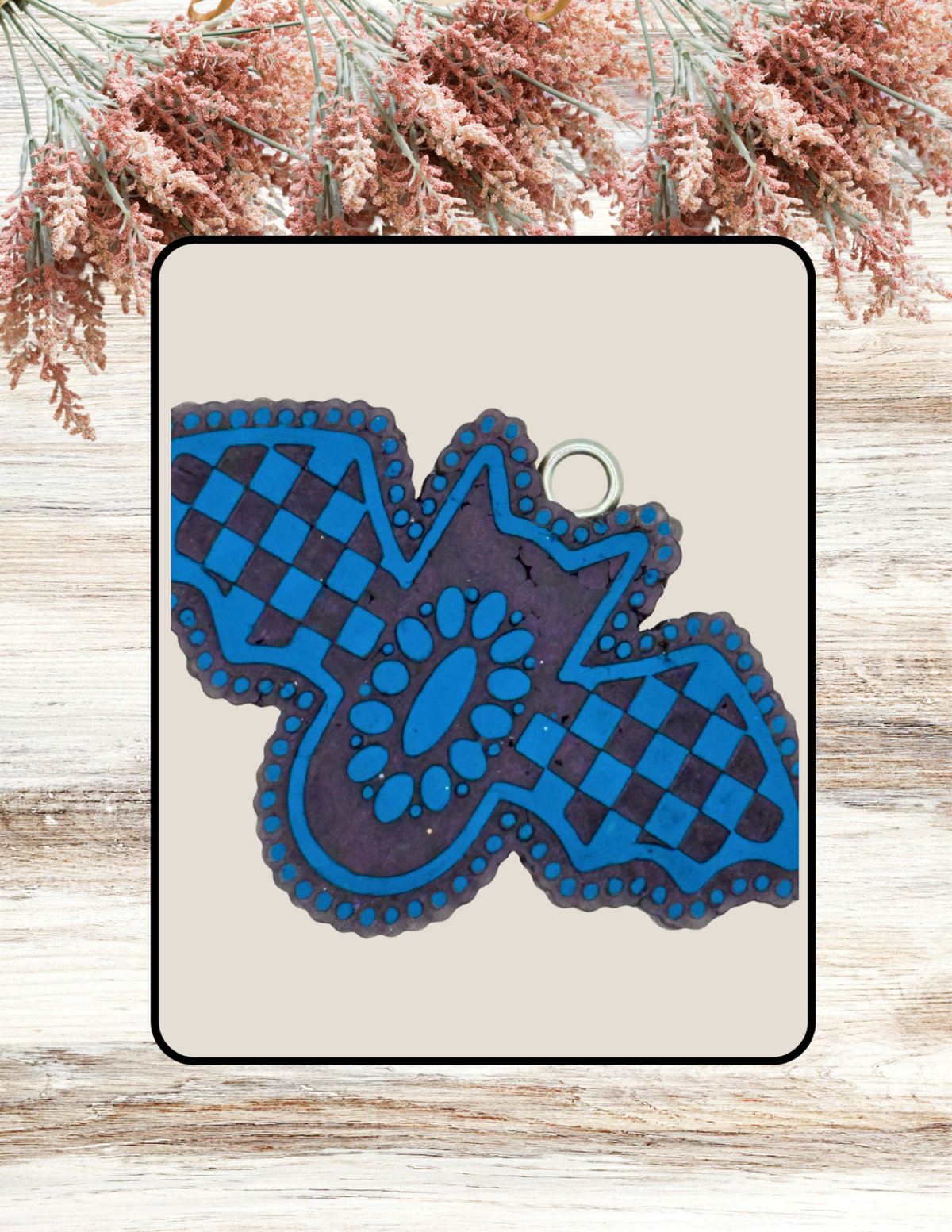 Freshie Checkered Jewel Bat Turquoise