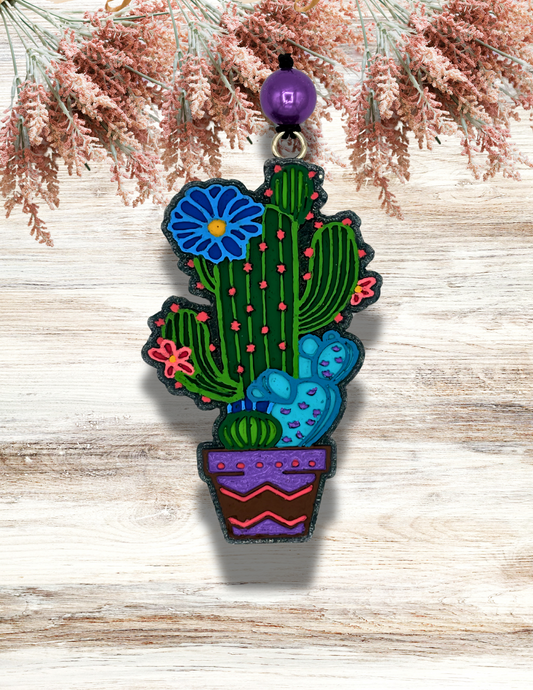 Freshie Cactus Pot Blue Coral