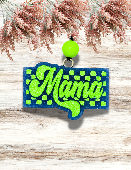 Freshie Mama Checker Neon Green