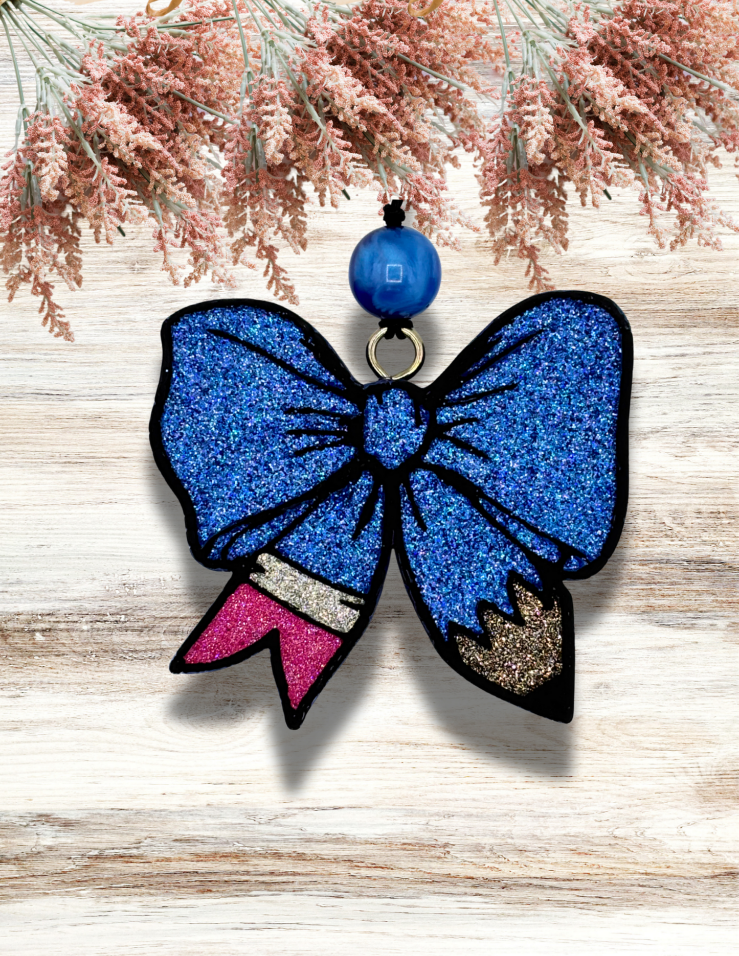 Freshie Pencil Coquette Bow Blue Pink