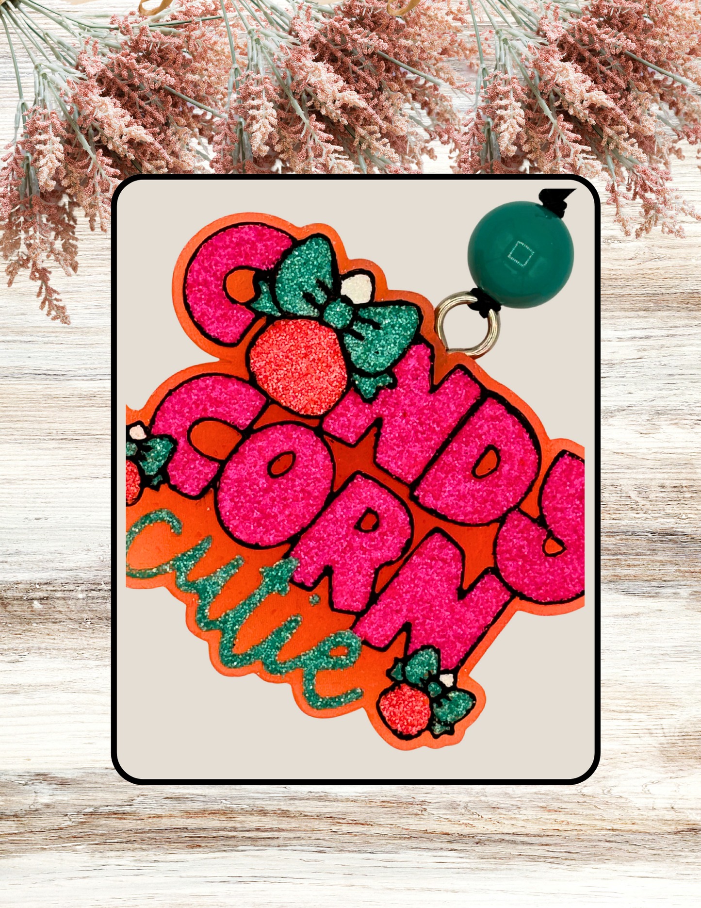 Freshie Candy Corn Cutie Pink Teal
