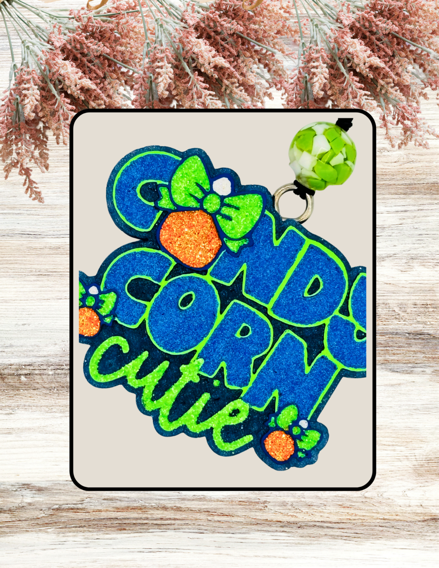 Freshie Candy Corn Cutie Neon Blue Green
