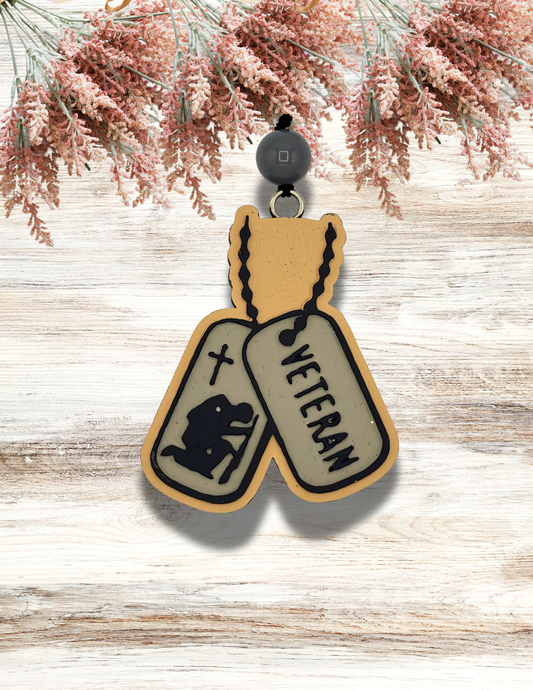 Freshie Veteran Tags Tan Gray