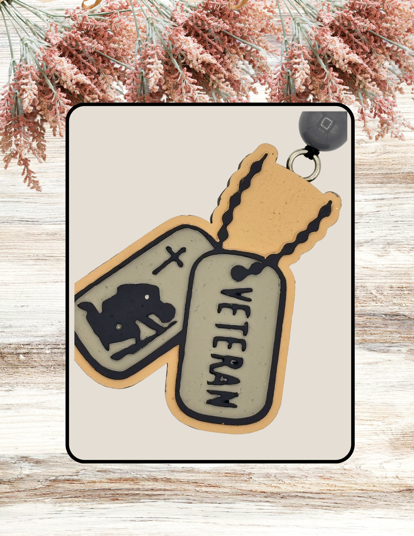Freshie Veteran Tags Tan Gray