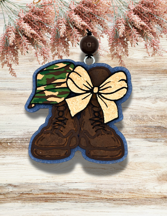 Freshie Military Boots Hat Bow Camo