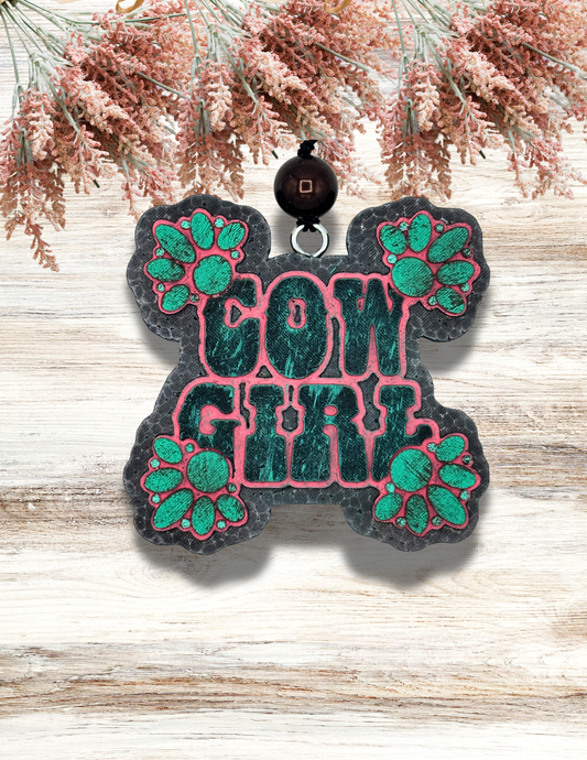 Freshie Cowgirl Coral With Turquoise Jewels