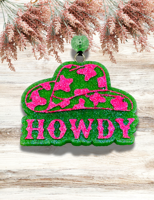 Freshie Howdy Hat Neon Green & Pink