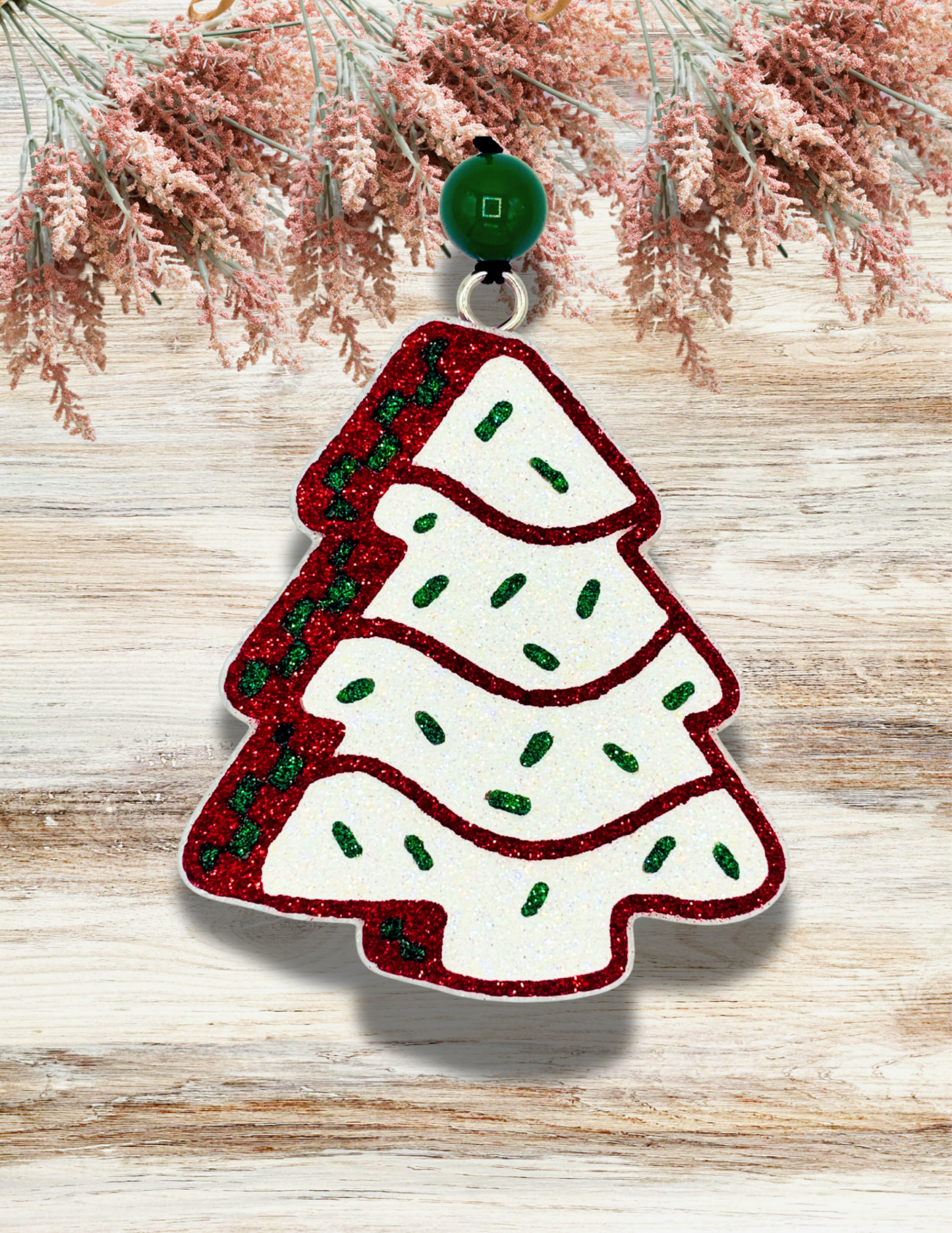 Freshie Checkered Tree Cake Red Green White
