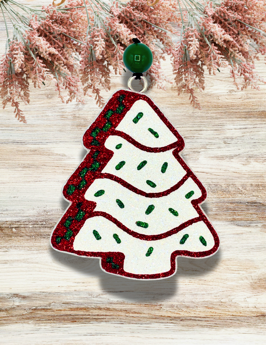 Freshie Checkered Tree Cake Red Green White
