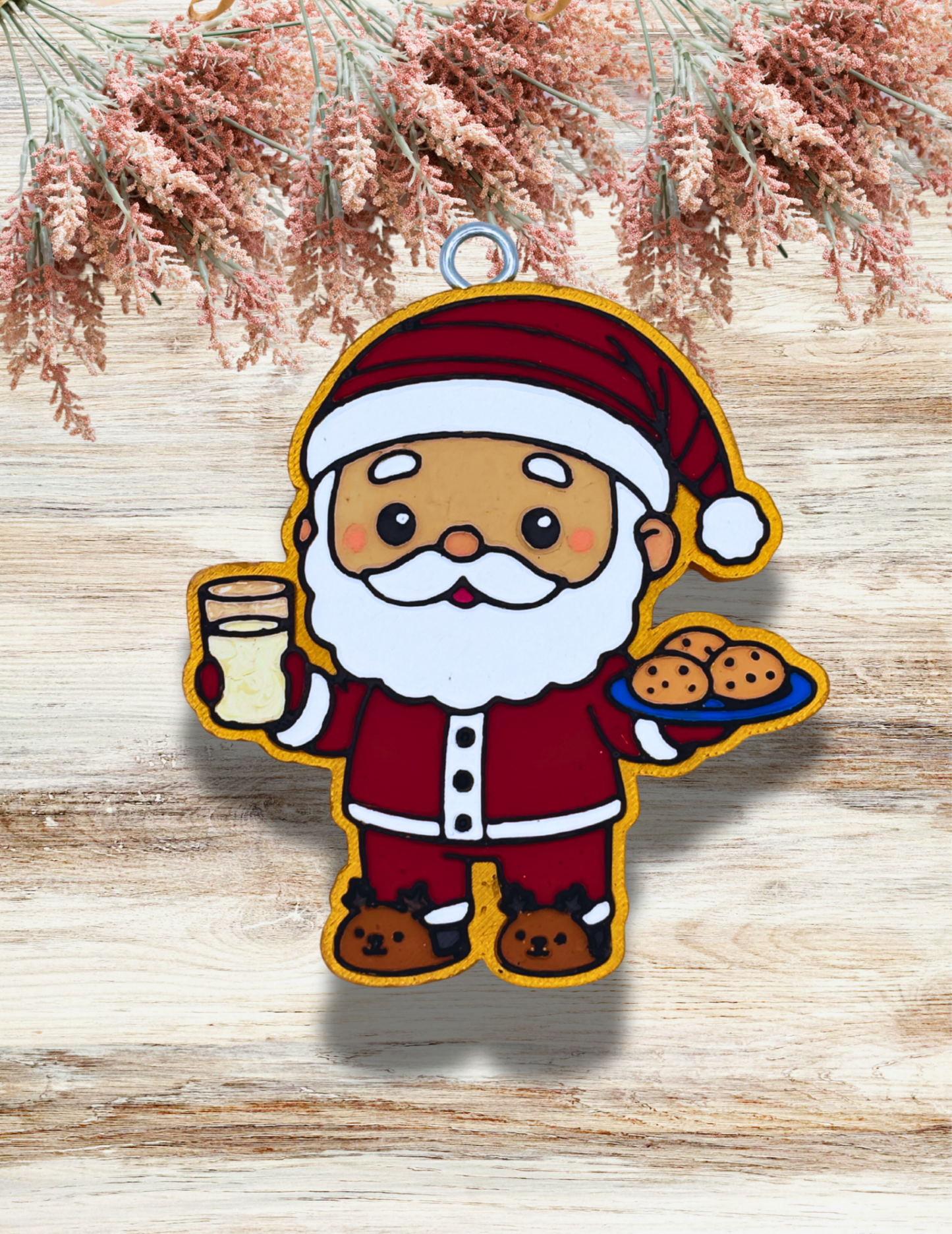 Freshie Santa Milk and Cookies Red