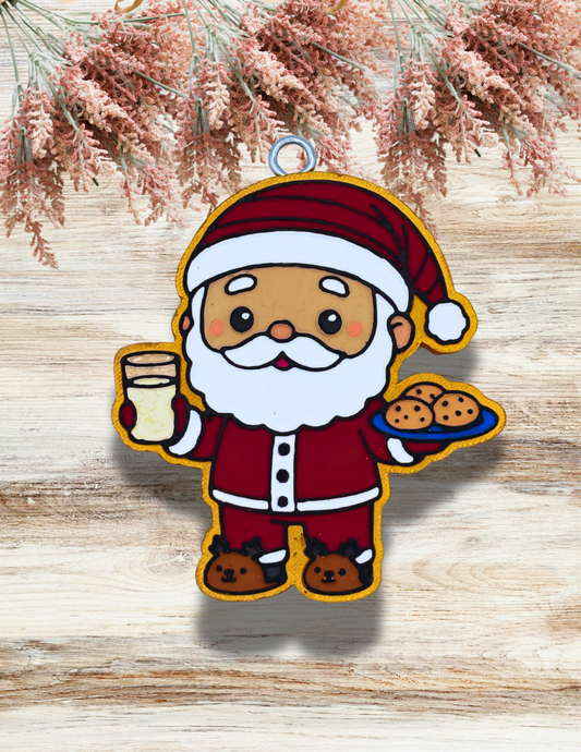 Freshie Santa Milk and Cookies Red