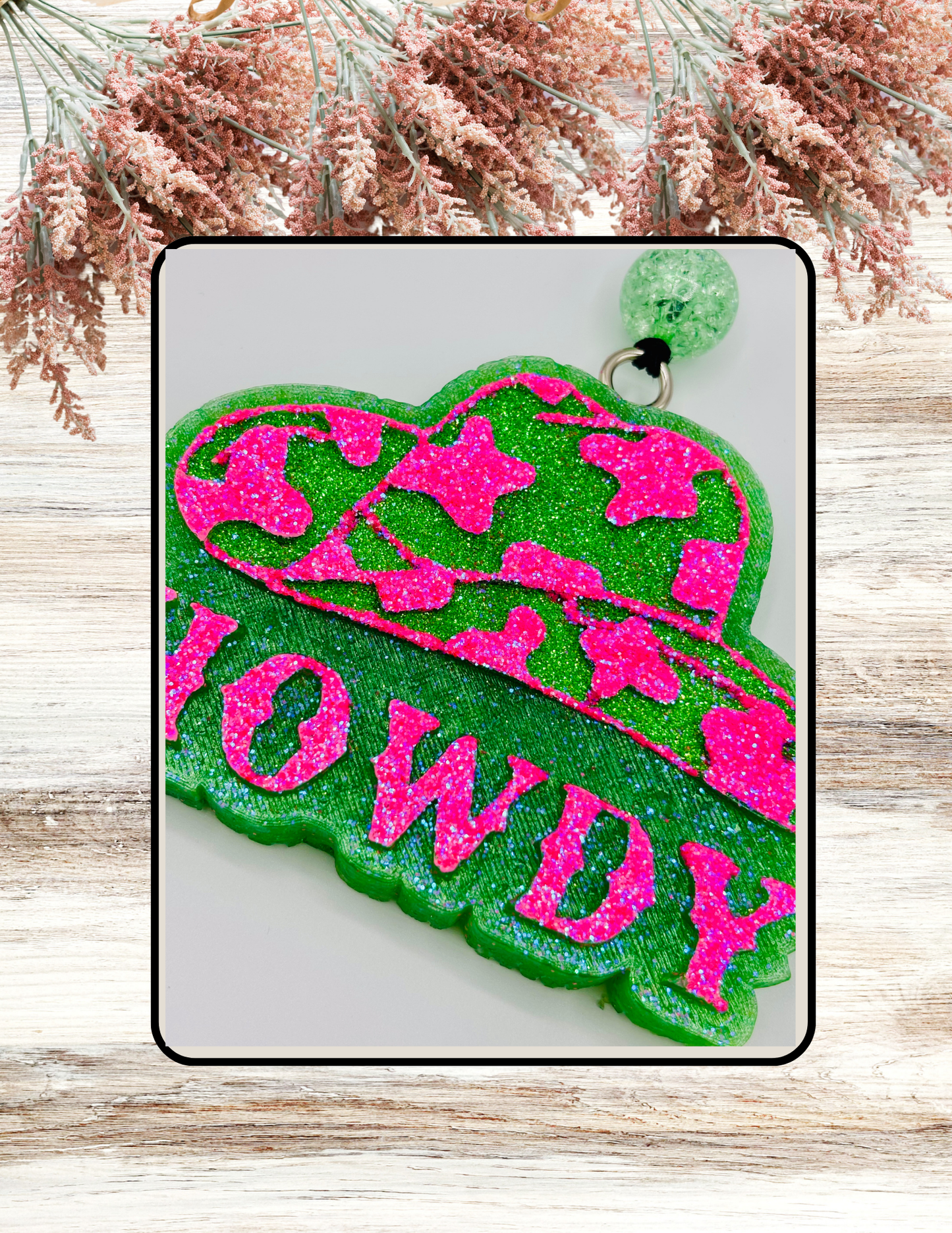 Freshie Howdy Hat Neon Green & Pink