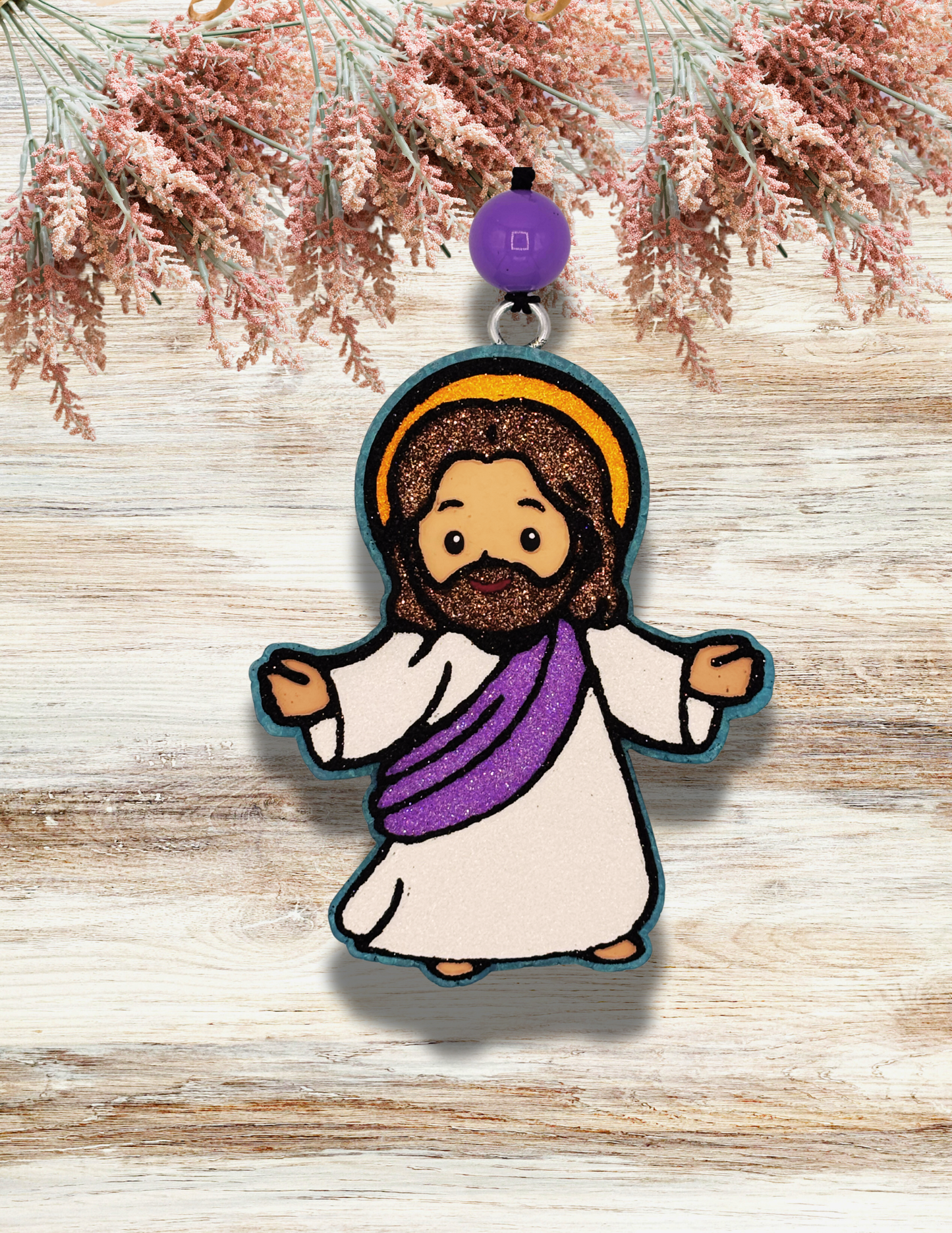 Freshie Pocket Jesus Purple Gold