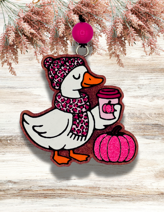 Freshie Goose Latte Pumpkin Pink Leopard